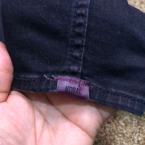 KORAL Red Tint Skinny Jeans, Size 24 - Picture 2 of 6
